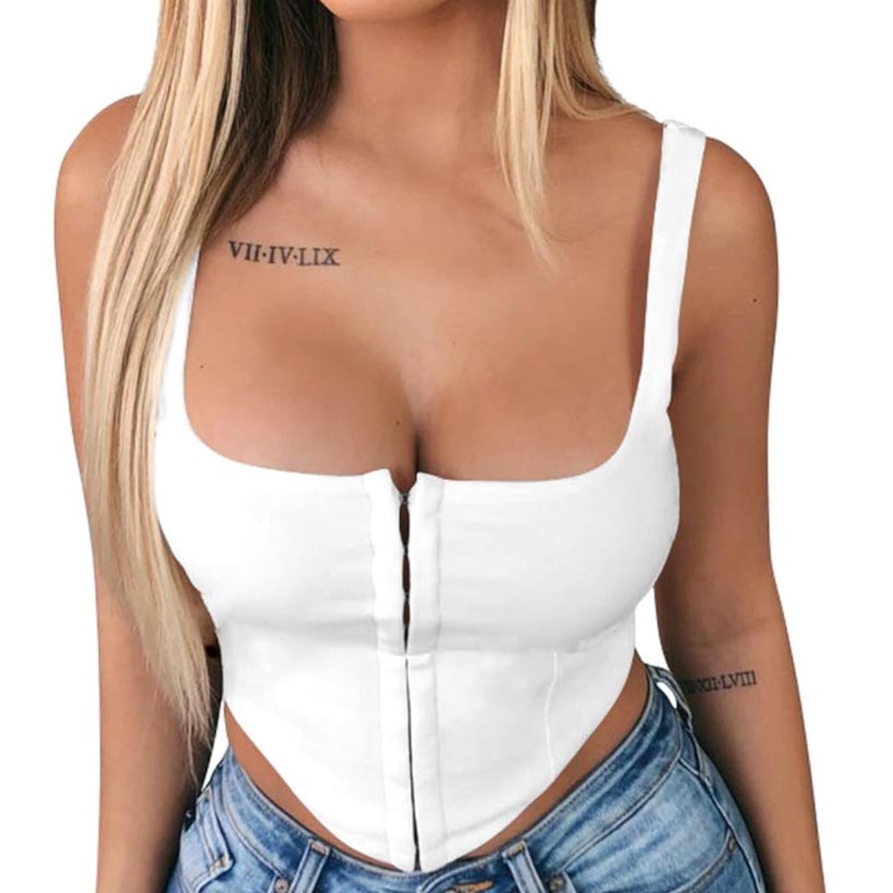 White Corset Top